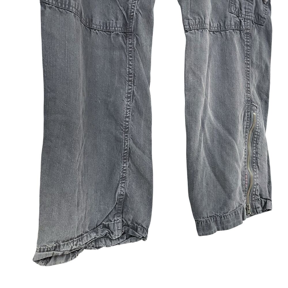 SUNDANCE Evenfall Cargo Pants 100% Tencel Lyocell Draped Lightweight Gray Size 8 - Picture 5 of 11